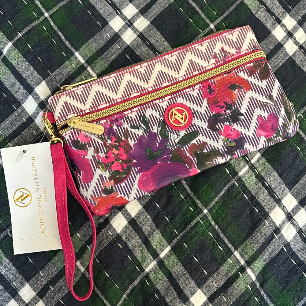 Adrienne Vittadini Two Zip Wristlet